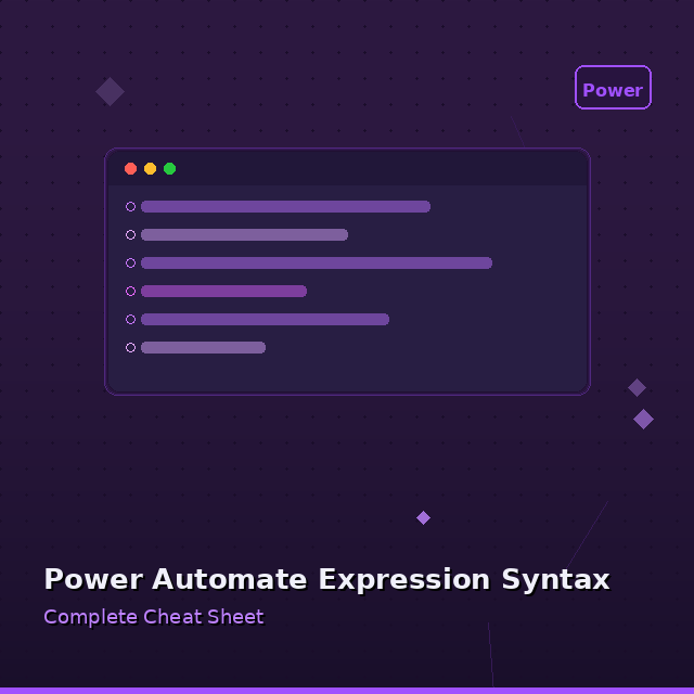 Power Automate Expression Syntax: Complete Cheat Sheet (2026)