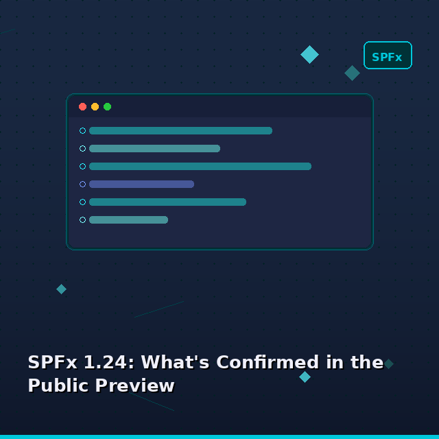 SPFx 1.24: What's Confirmed in the Public Preview (2026)